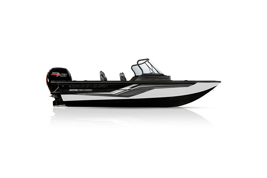 Crestliner 1850 FISH HAWK Black base White accent