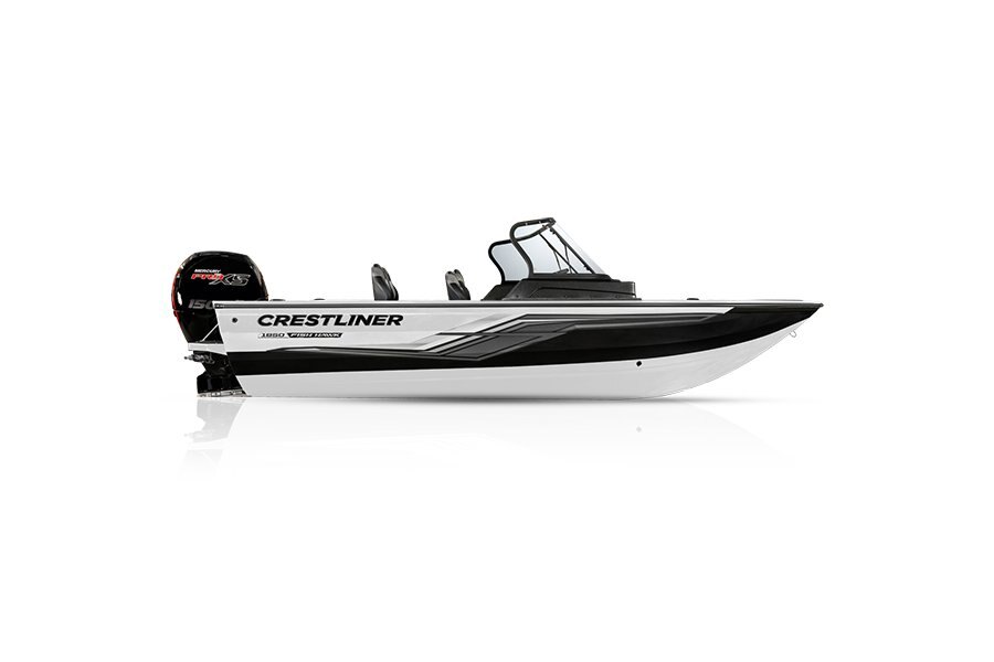 Crestliner 1850 FISH HAWK White base Black accent