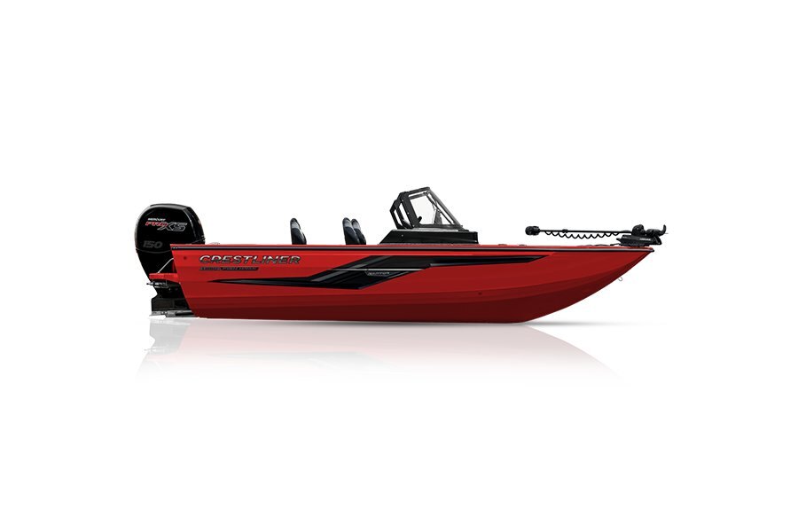 Crestliner 1850 FISH HAWK Fire Red exterior