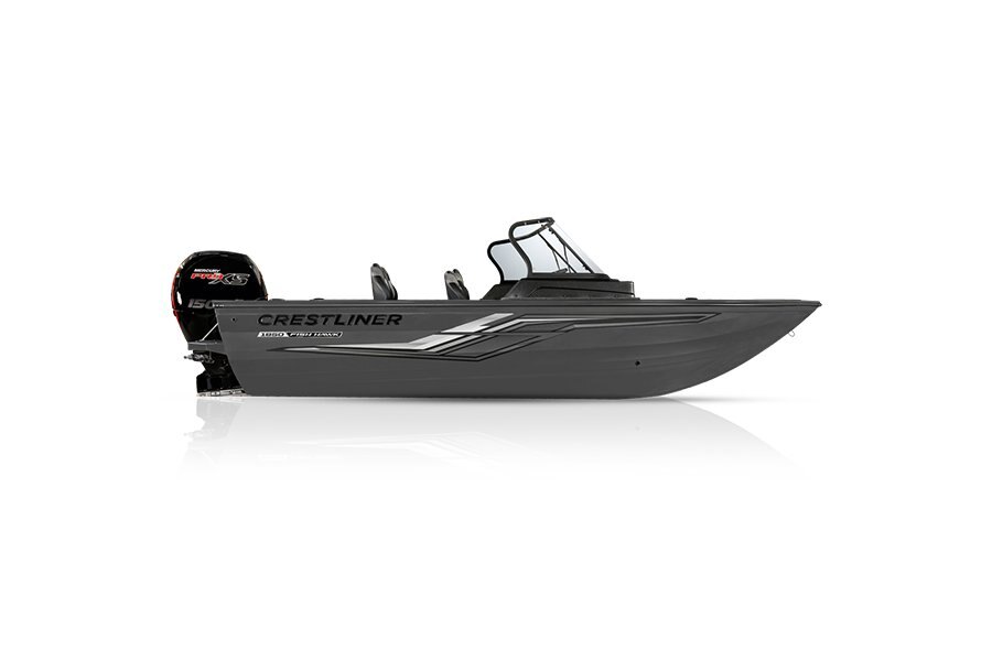 Crestliner 1850 FISH HAWK Gun Metal exterior