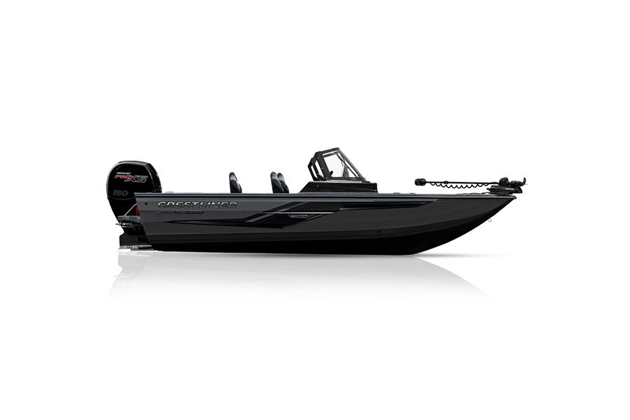 Crestliner 1850 FISH HAWK Gun Metal exterior