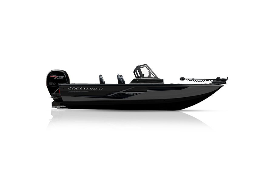 Crestliner 1850 FISH HAWK Black base Gun Metal accent