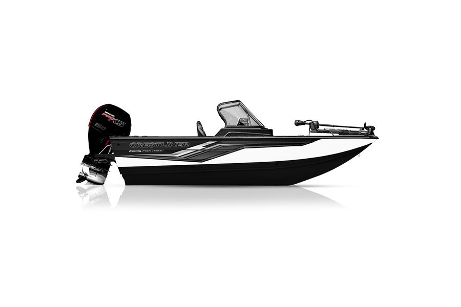 Crestliner 1750 FISH HAWK Black base White accent