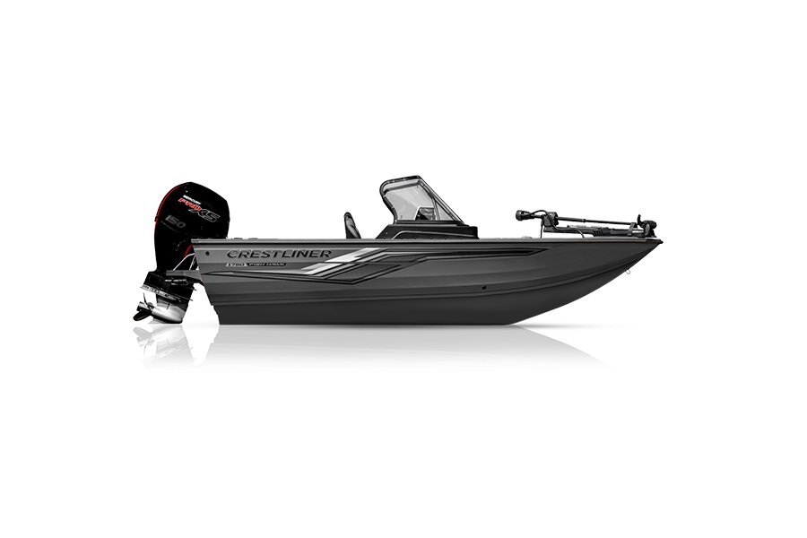 Crestliner 1750 FISH HAWK Gun Metal exterior