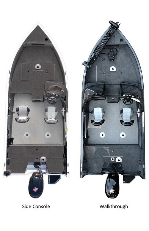 Crestliner 1750 HAWK Gun Metal exterior