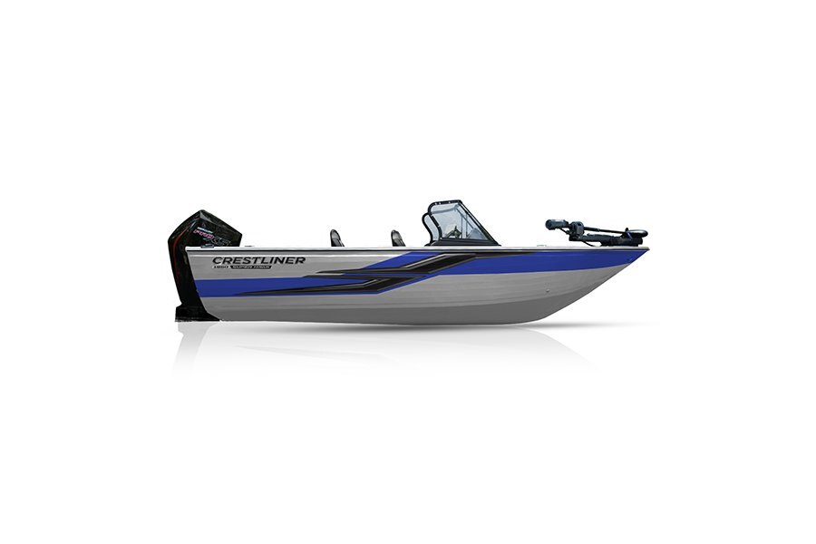 Crestliner 1950 SUPER HAWK Silver base True Blue accent