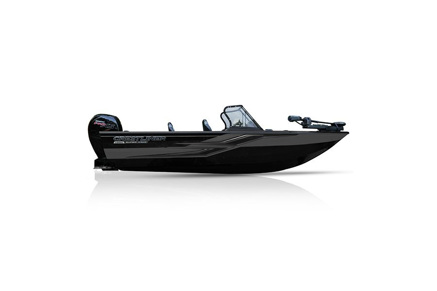 Crestliner 1850 SUPER HAWK Black base Gun Metal accent
