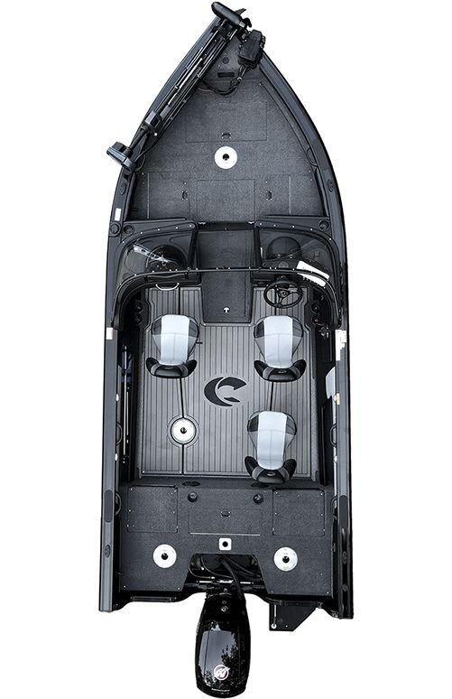 Crestliner 1850 SUPER HAWK Black base Gun Metal accent