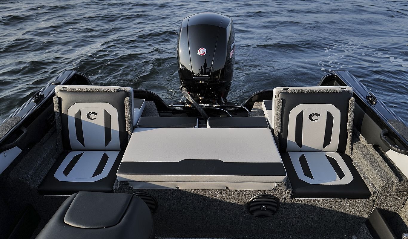 Crestliner 1850 SUPER HAWK Gun Metal base Black accent