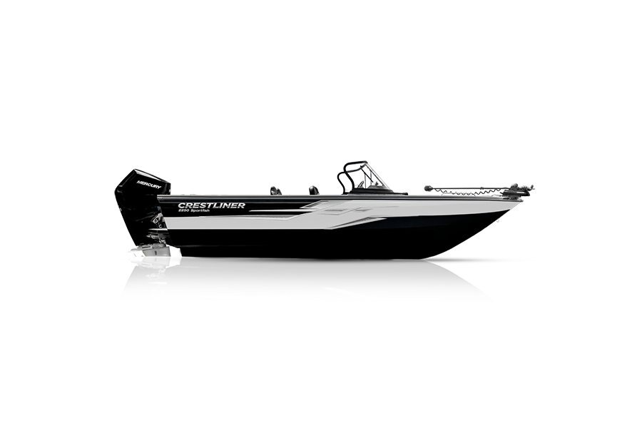 Crestliner 2250 SPORTFISH Black base White accent
