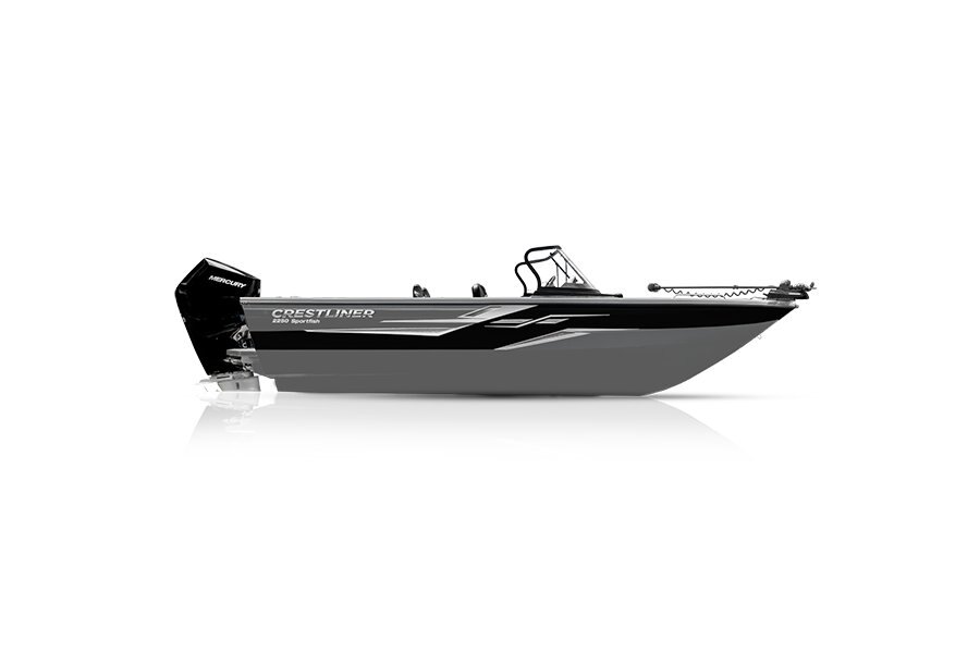 Crestliner 2250 SPORTFISH Silver base Black accent