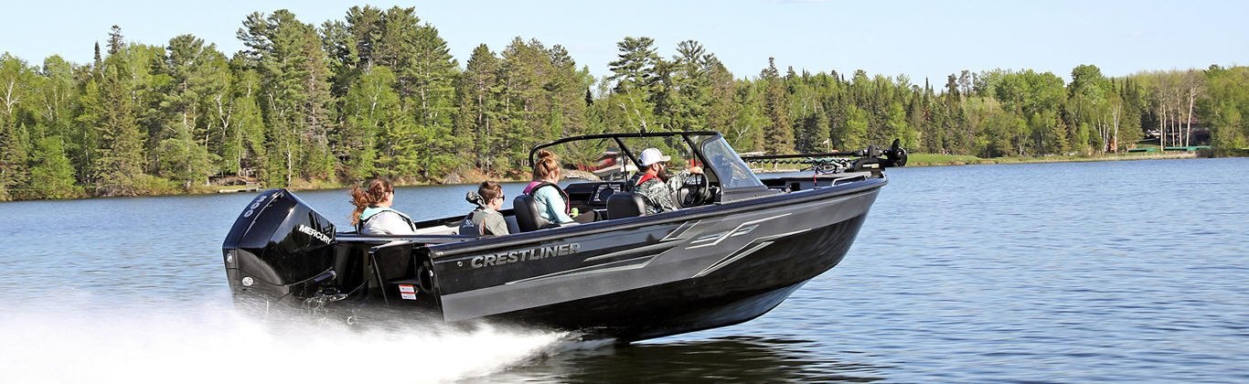 Crestliner 2250 SPORTFISH Silver base Black accent