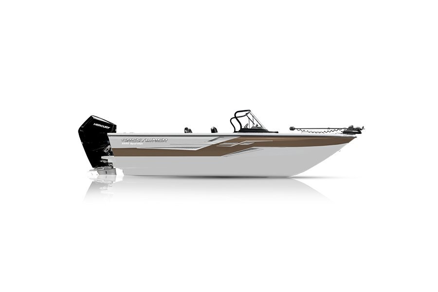 Crestliner 2250 SPORTFISH White base Canyon Brown accent w/Tan interior