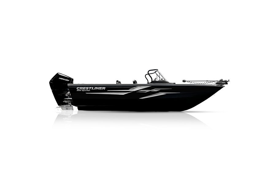 Crestliner 2250 SPORTFISH Black exterior