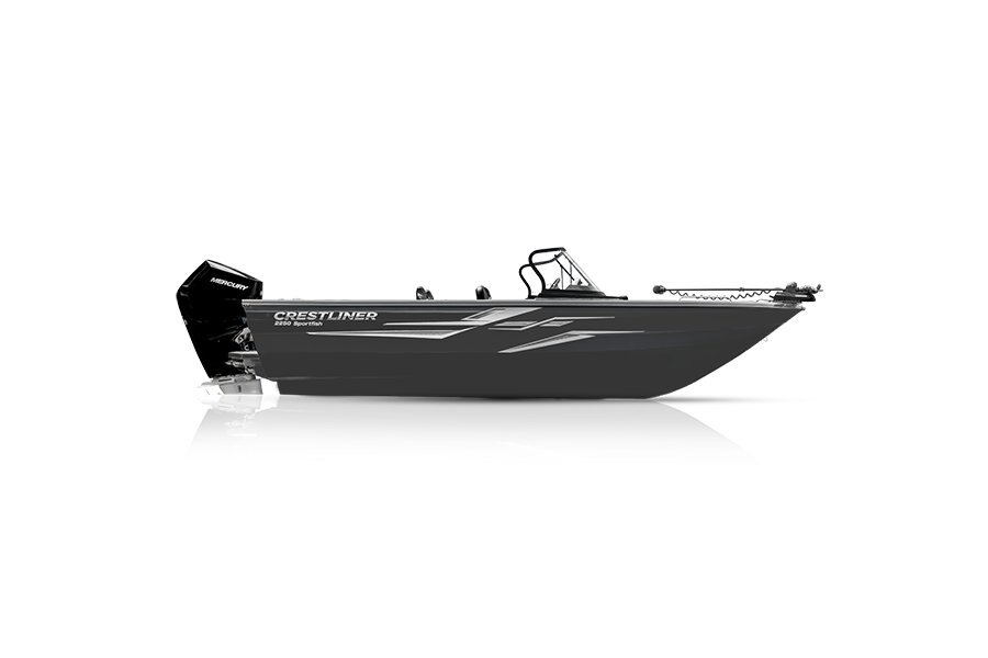 Crestliner 2250 SPORTFISH Gun Metal exterior