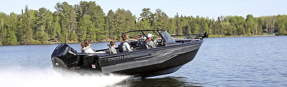 Crestliner 2250 SPORTFISH Gun Metal exterior