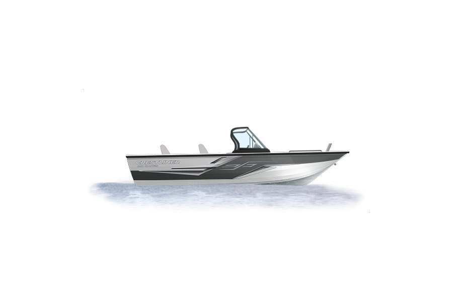 Crestliner 1950 SPORTFISH White base Gun Metal accent