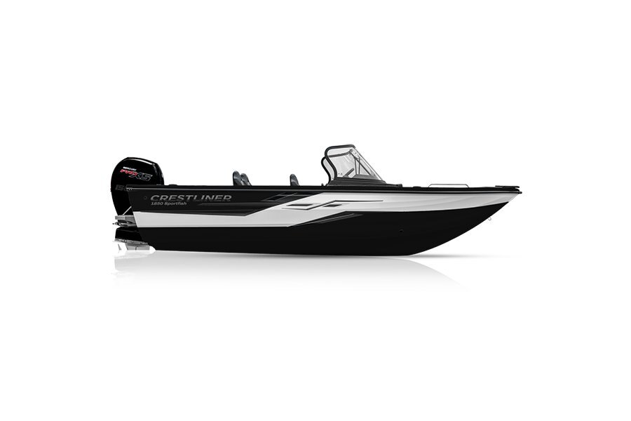 Crestliner 1850 SPORTFISH Black base White accent