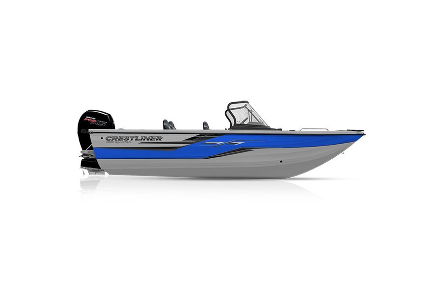 Crestliner 1850 SPORTFISH Silver base True Blue accent