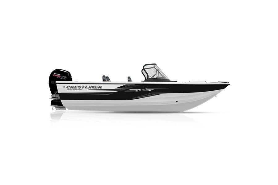 Crestliner 1850 SPORTFISH White base Black accent