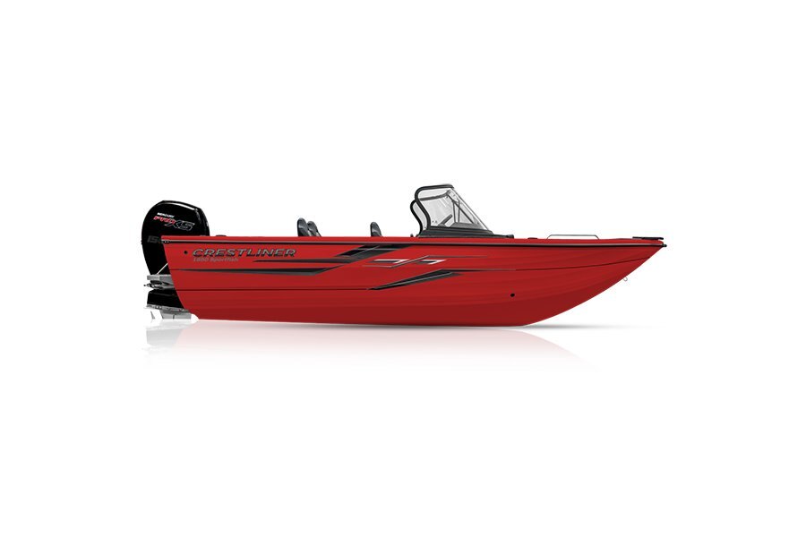 Crestliner 1850 SPORTFISH Fire Red exterior