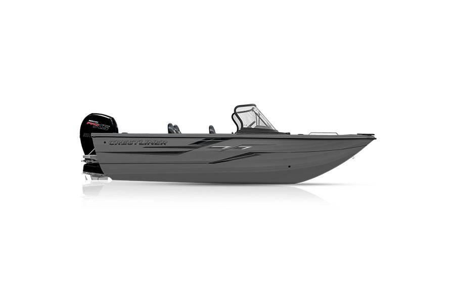 Crestliner 1850 SPORTFISH Gun Metal exterior