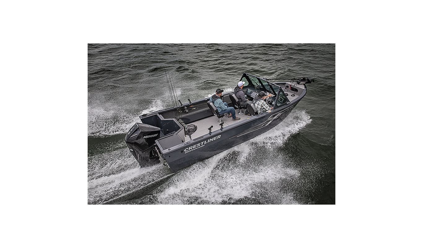 Crestliner 2050 COMMANDER Black base True Blue accent