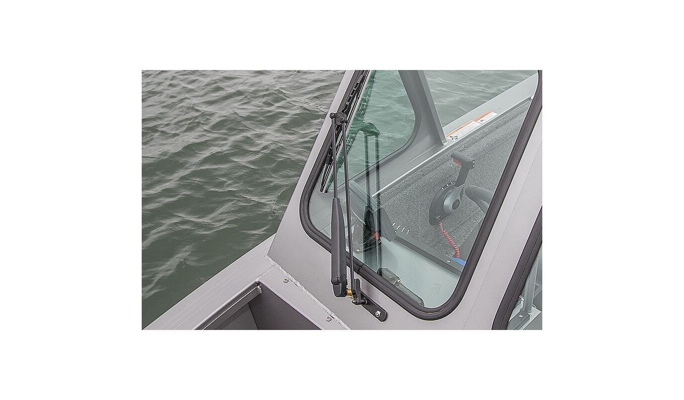 Crestliner 2050 COMMANDER Gun Metal base True Blue accent