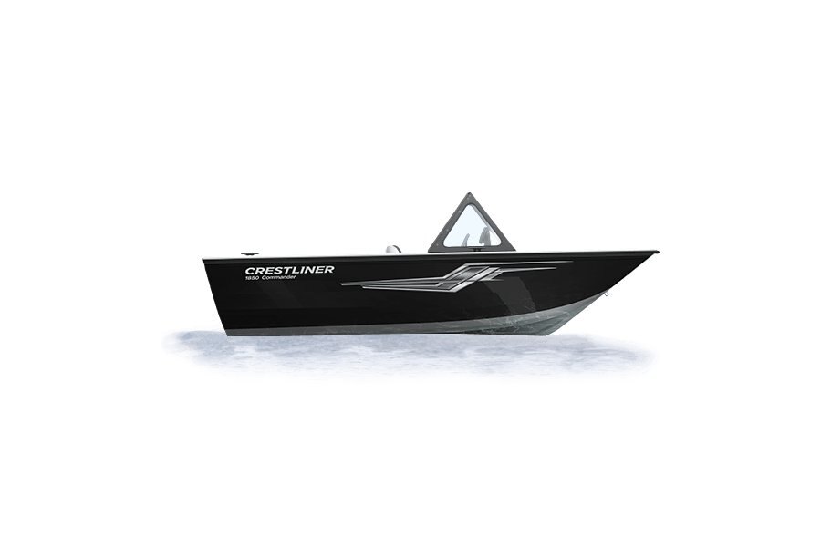Crestliner 1850 COMMANDER Silver base Black accent