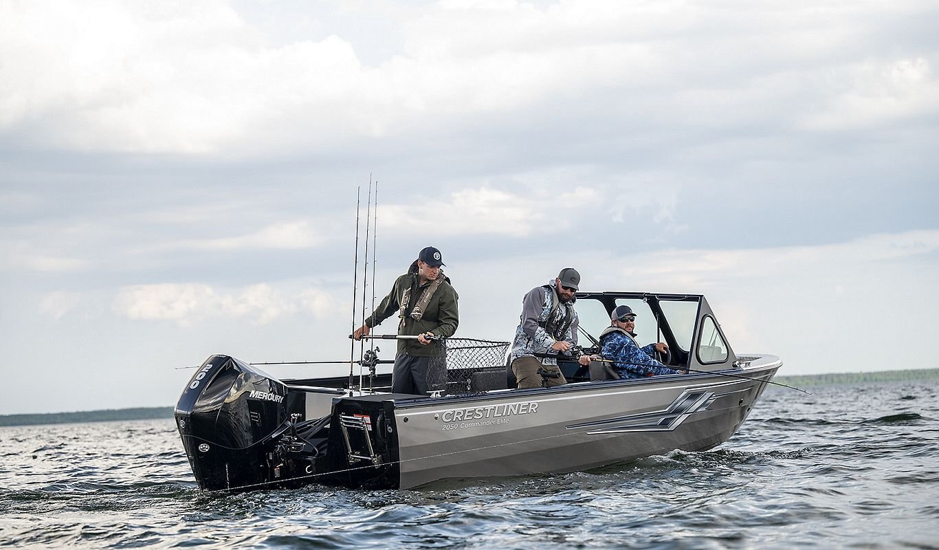 Crestliner 2050 COMMANDER ELITE Black base Silver accent