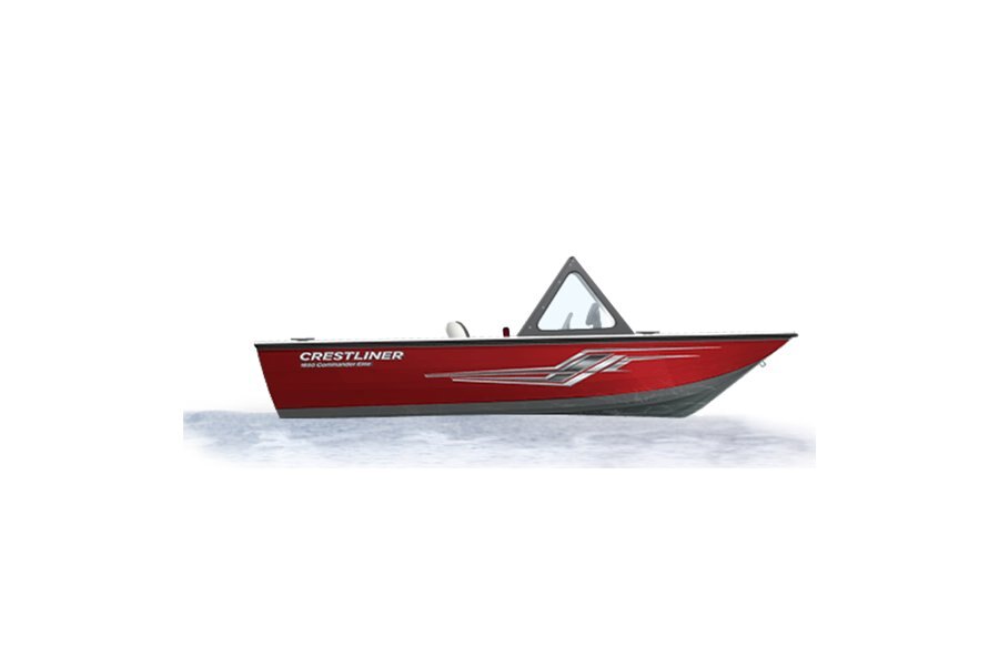 Crestliner 2050 COMMANDER ELITE Gun Metal base Fire Red accent