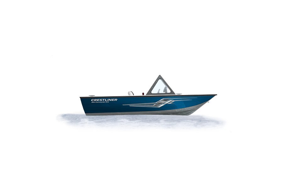 Crestliner 1850 COMMANDER ELITE Silver base True Blue accent