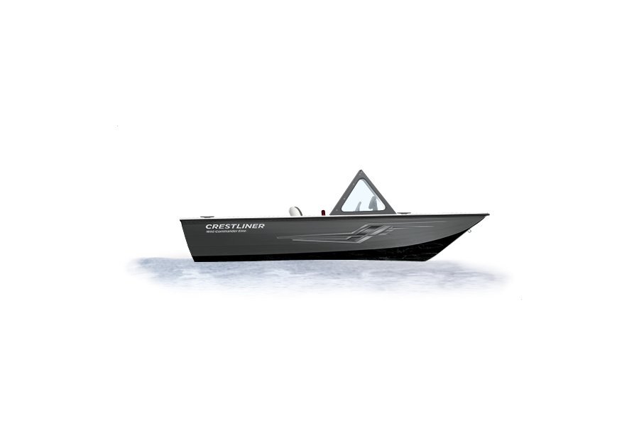 Crestliner 1850 COMMANDER ELITE Black base Gun Metal accent
