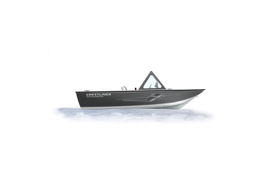 Crestliner 1850 COMMANDER ELITE White base Gun Metal accent
