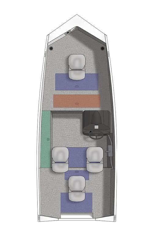 Crestliner 1700 STORM Unpainted exterior