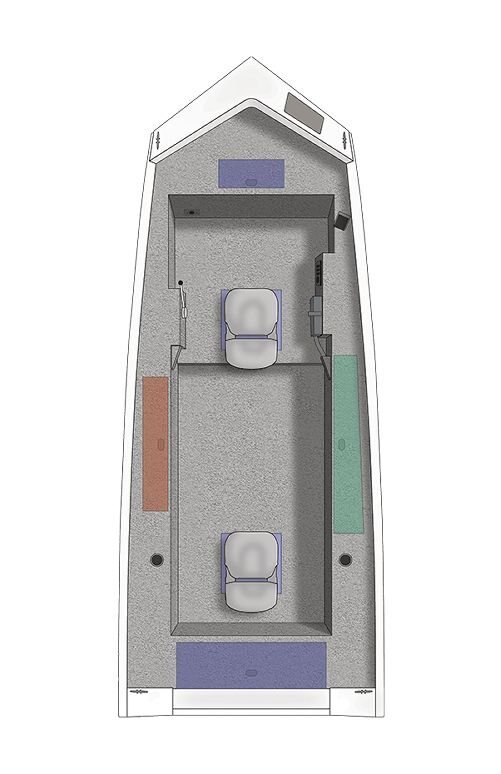 Crestliner 1657 OUTLOOK SS Unpainted exterior