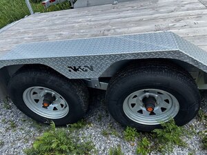 N&N 7x20 Iron C5 Galvanized Equipment Trailer