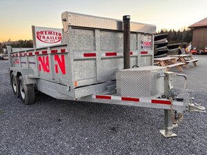 N&N Trailers Dump Trailer HD82/168 Galvanized G 003, 14K 16R Tires
