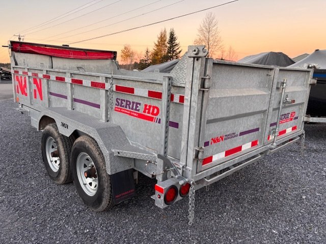 N&N Trailers Dump Trailer HD82/168 Galvanized G 003, 14K 16R Tires