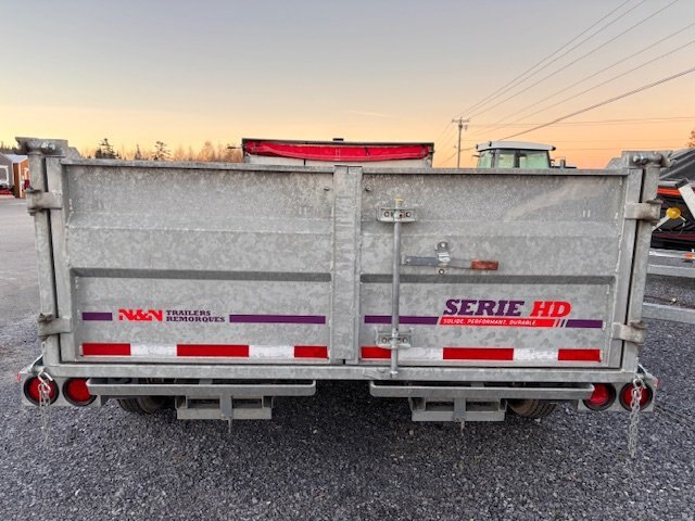 N&N Trailers Dump Trailer HD82/168 Galvanized G 003, 14K 16R Tires