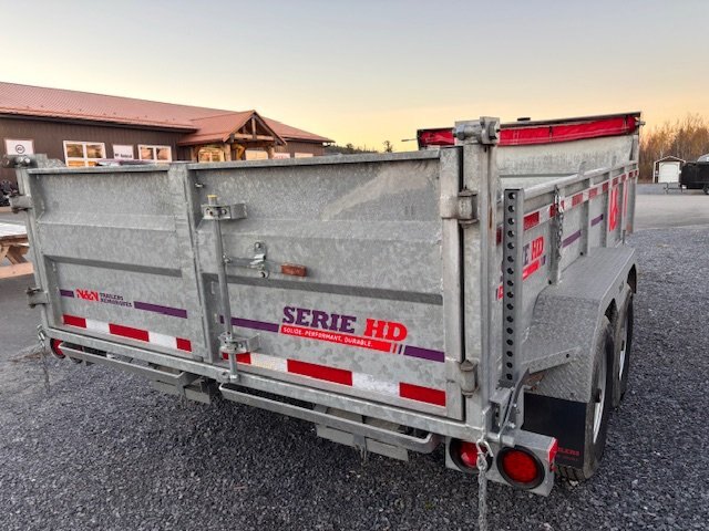 N&N Trailers Dump Trailer HD82/168 Galvanized G 003, 14K 16R Tires