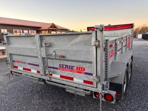 N&N Trailers Dump Trailer HD82/168 Galvanized G 003, 14K 16R Tires