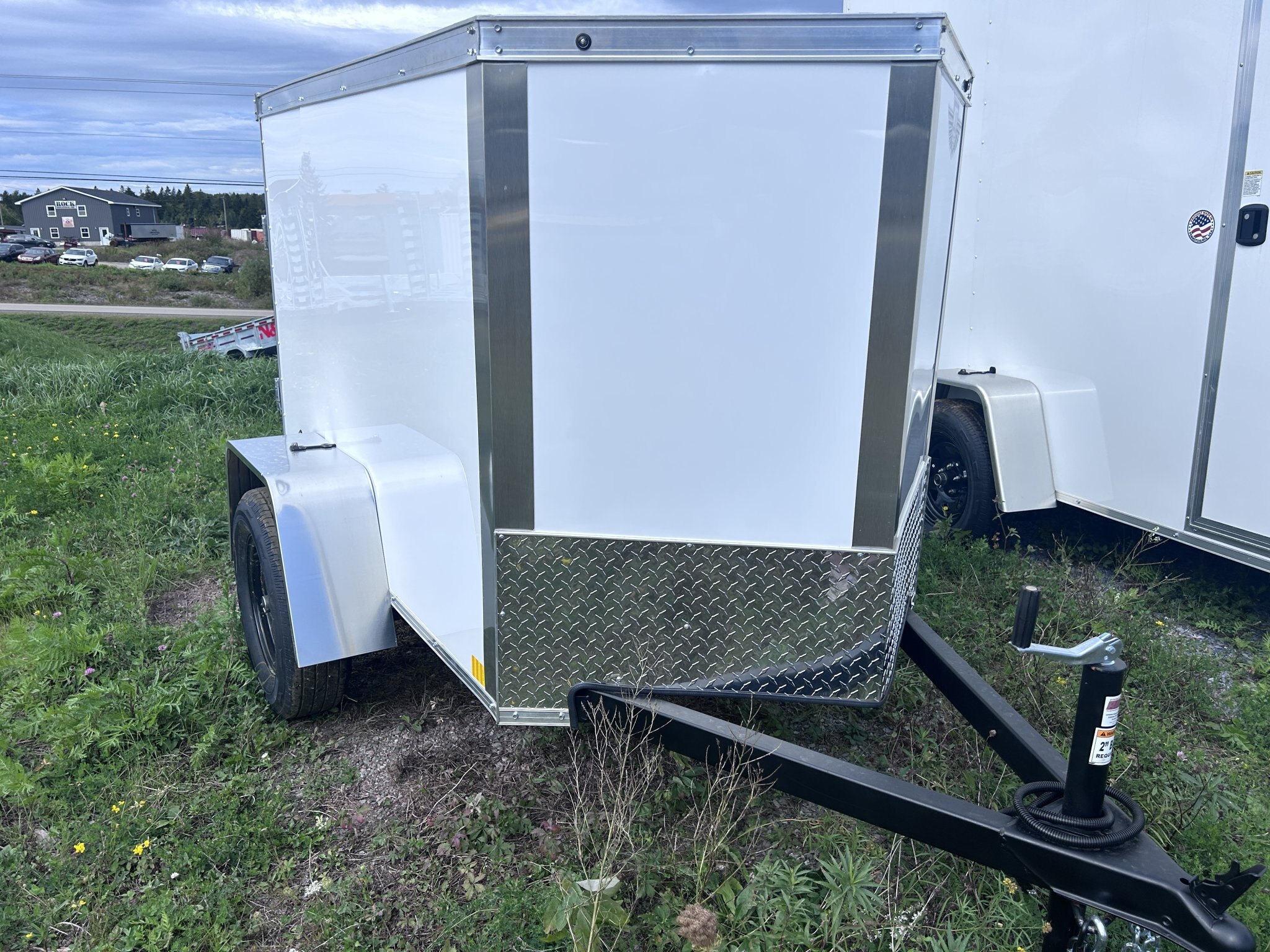 Aluminum 7x16 2 place Hybrid Snowmobile/2 ATV Trailer