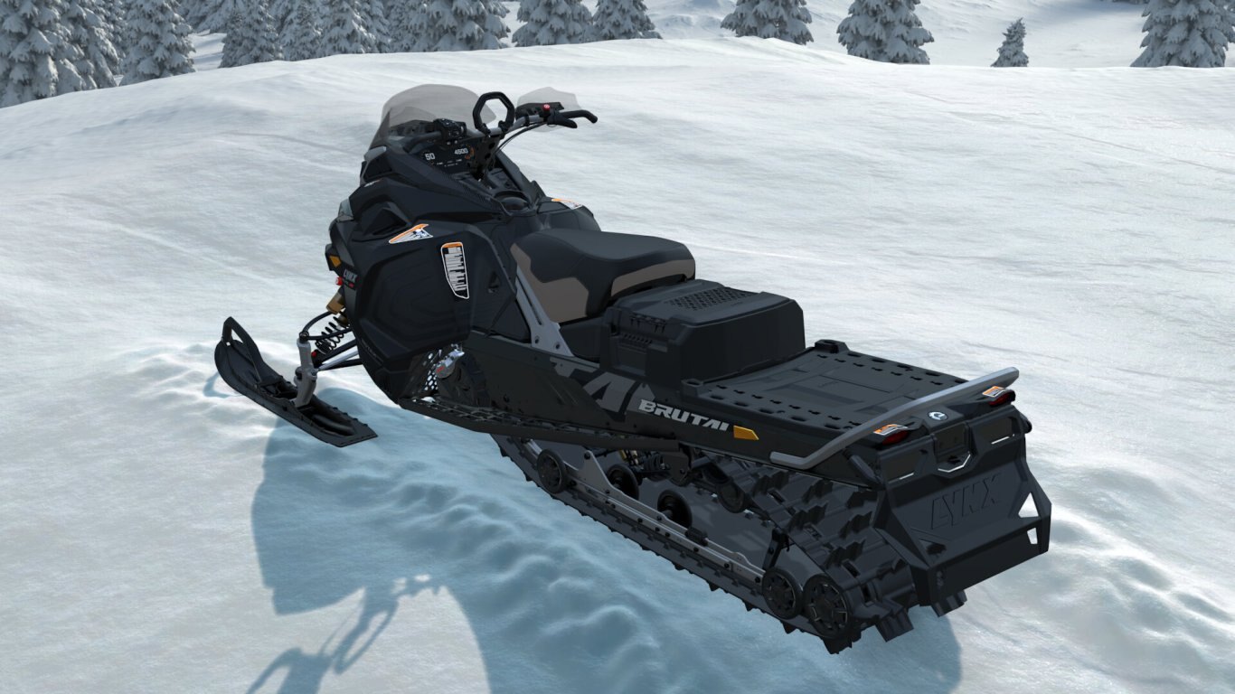 2026 Lynx BRUTAL RE (500 mm) Rotax® 900 ACE Turbo R Platinum Silver Satin / Black