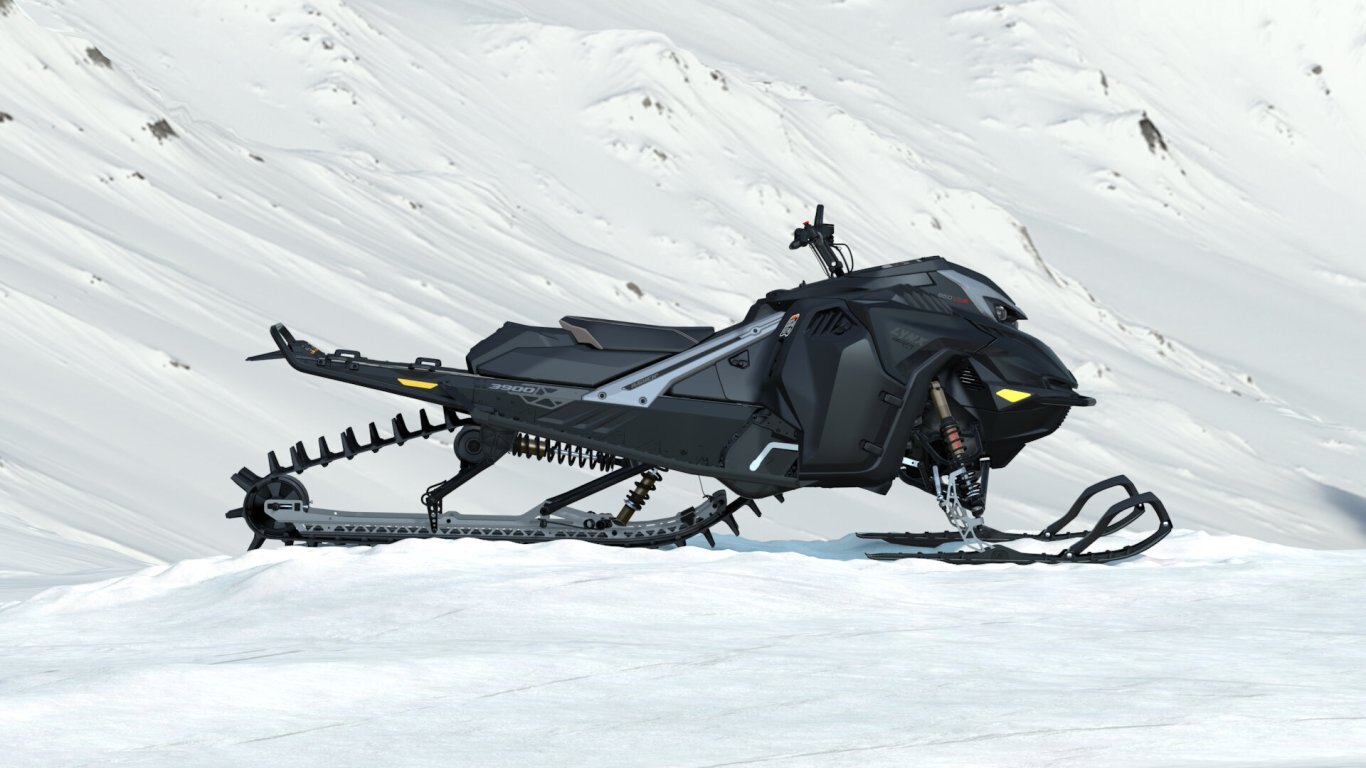 2026 Lynx SHREDDER DS Rotax® 850 E TEC Turbo R Platinum Silver Satin / Black