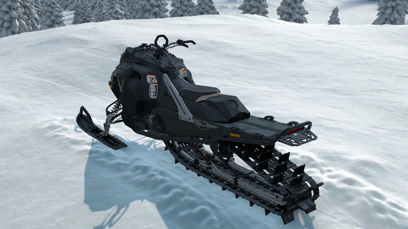 2026 Lynx SHREDDER DS Rotax® 850 E TEC Turbo R Platinum Silver Satin / Black