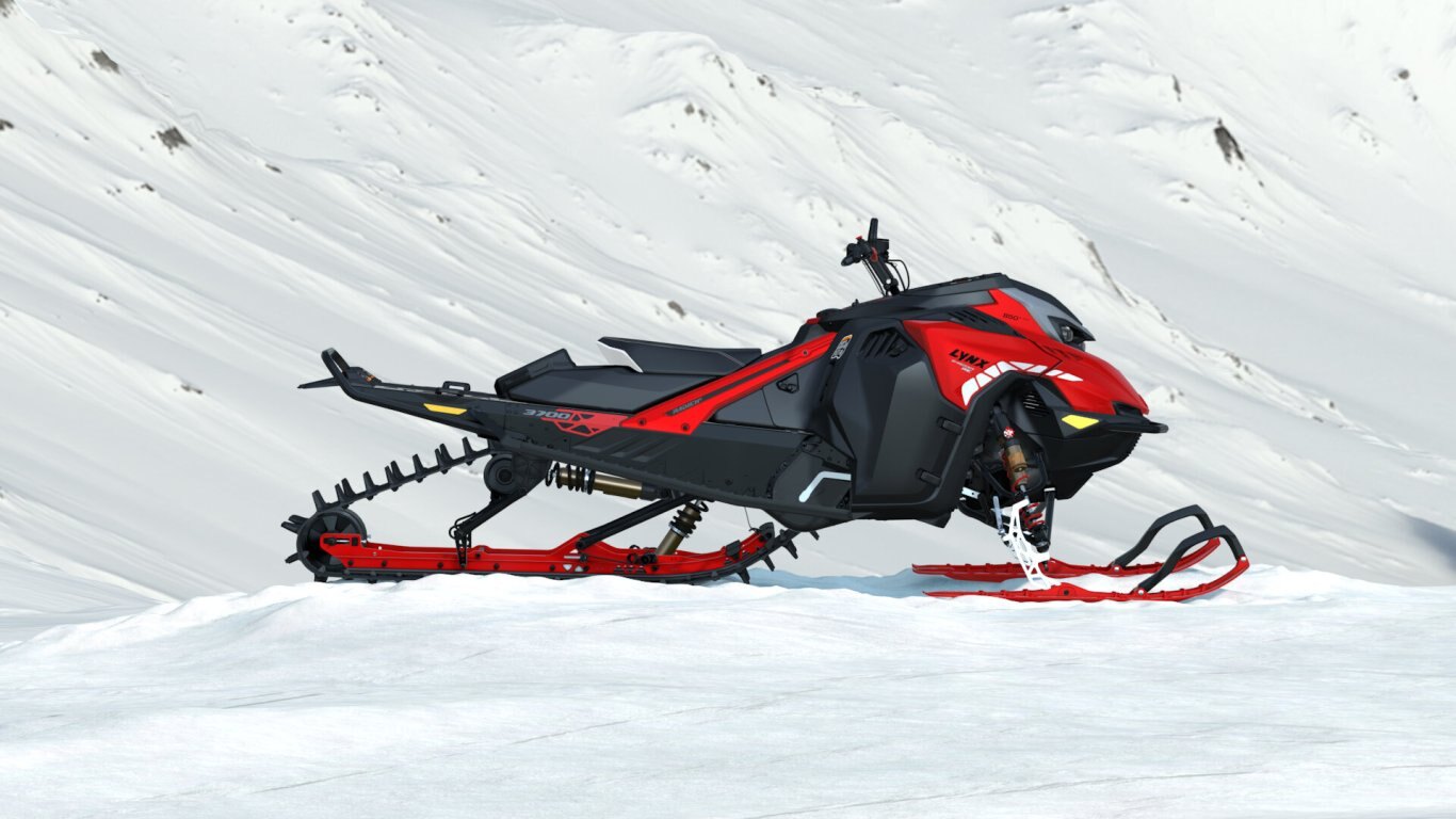 2026 Lynx SHREDDER RE Rotax® 850 E TEC Turbo R Viper Red / Black