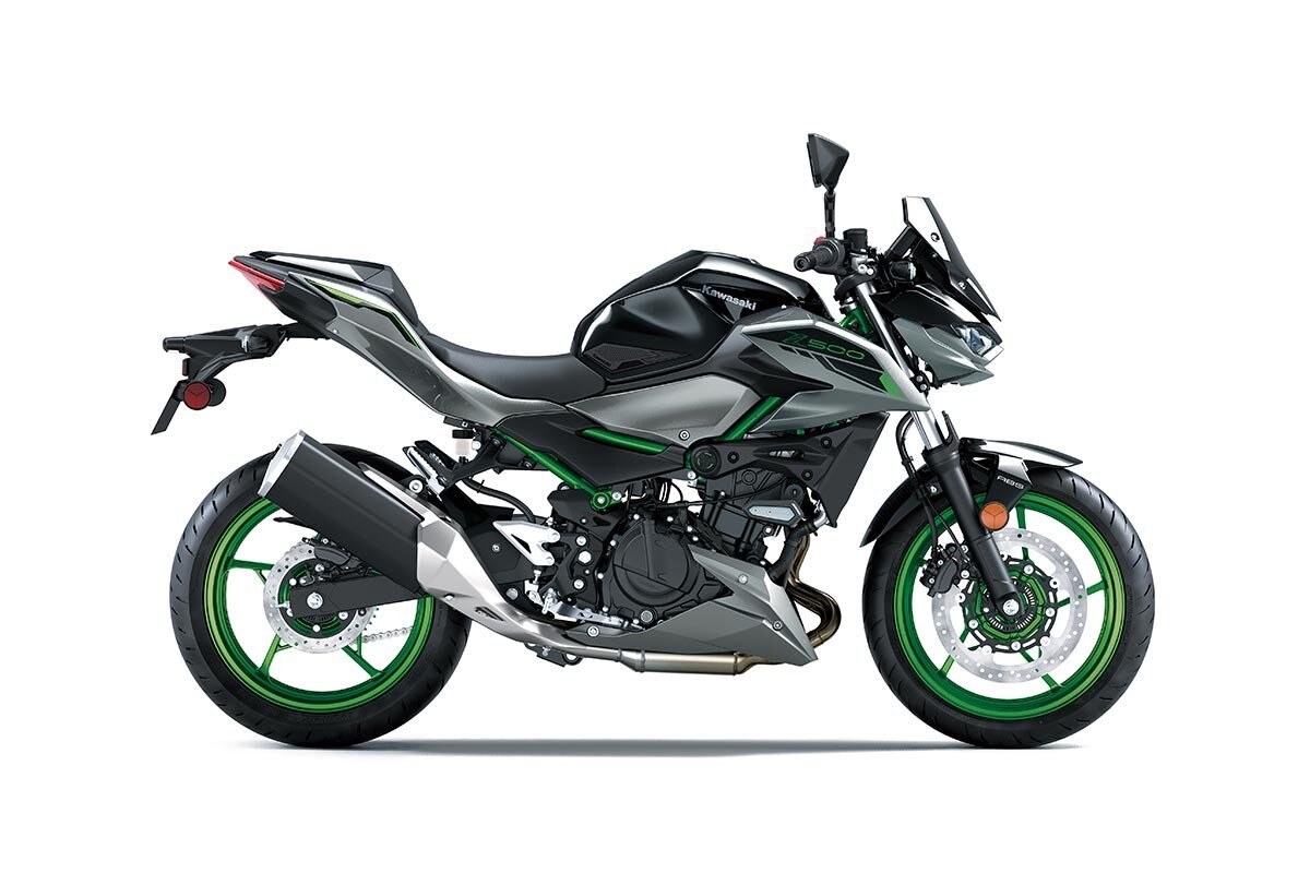 2026 Kawasaki Z500 SE Ebony/Metallic Carbon Gray
