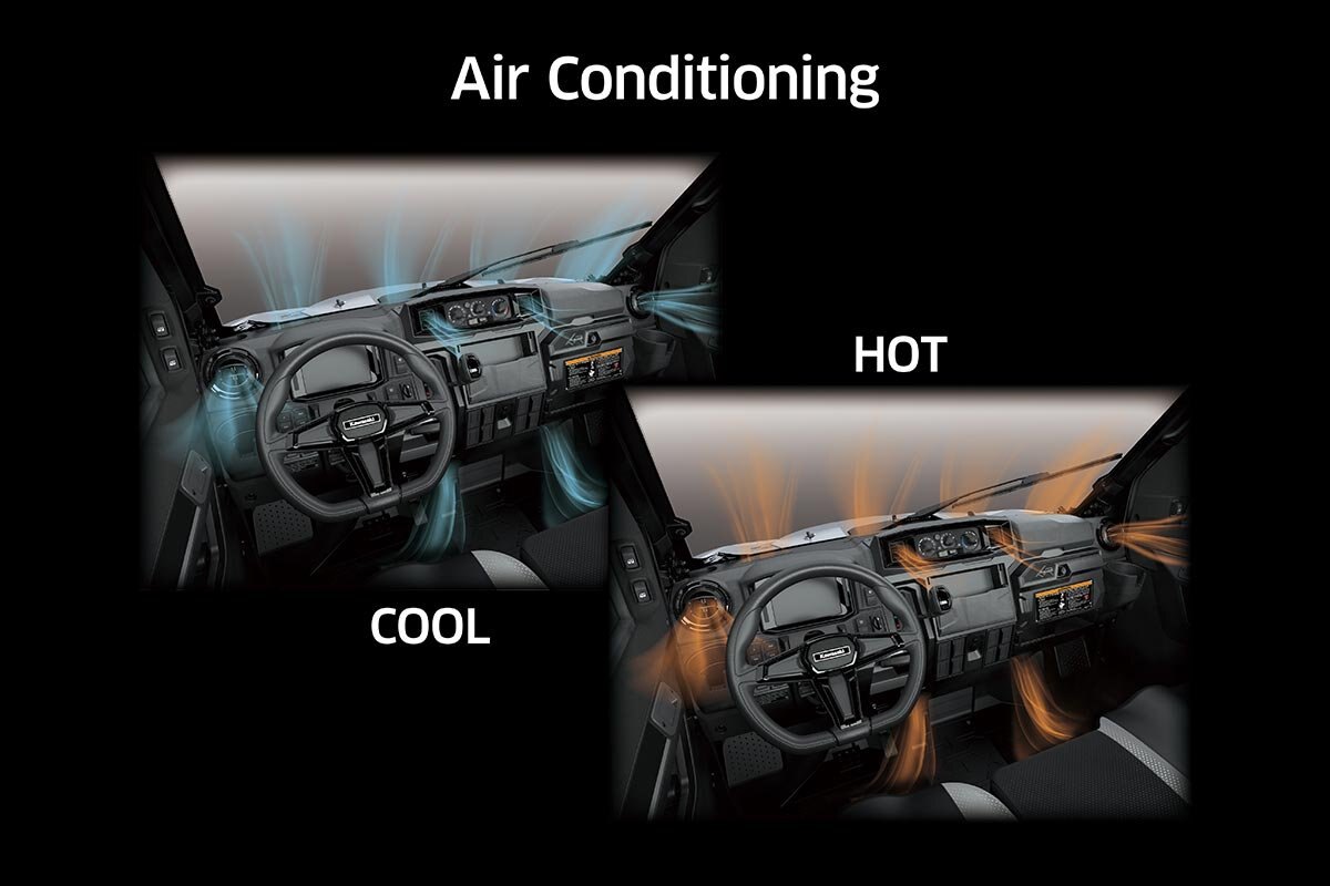 2025 Kawasaki RIDGE XR DELUXE HVAC Metallic Graystone