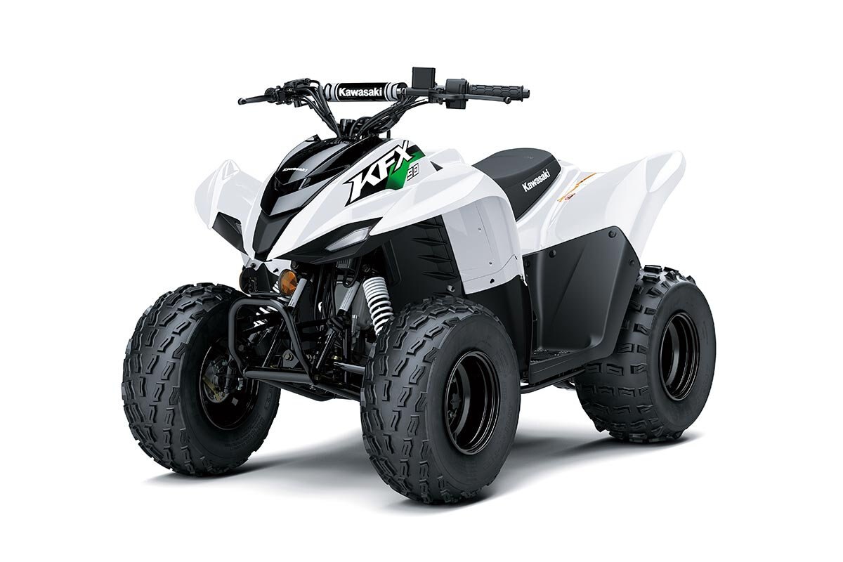 2026 Kawasaki KFX90 Bright White